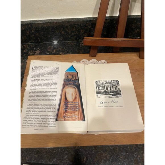 The Queen Of The Damned - Anne Rice signed card - First Edition - Picture 2 of 10